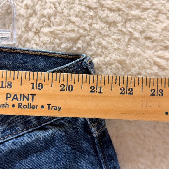 Ariat Legacy M4 Relaxed Boot Cut Blue Jeans Mens 44 x 30 Whiskering Classic Logo - Picture 8 of 14